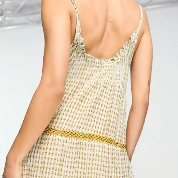 Free People Midnight Dance Print Maxi Dress Light Grey Combo - Picture 14 of 16